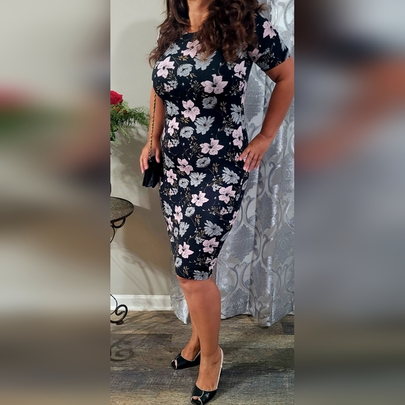 Premise Dresses Women's Midi Dress, High Quality Rayon, Black, M Size, - Picture 9 of 13